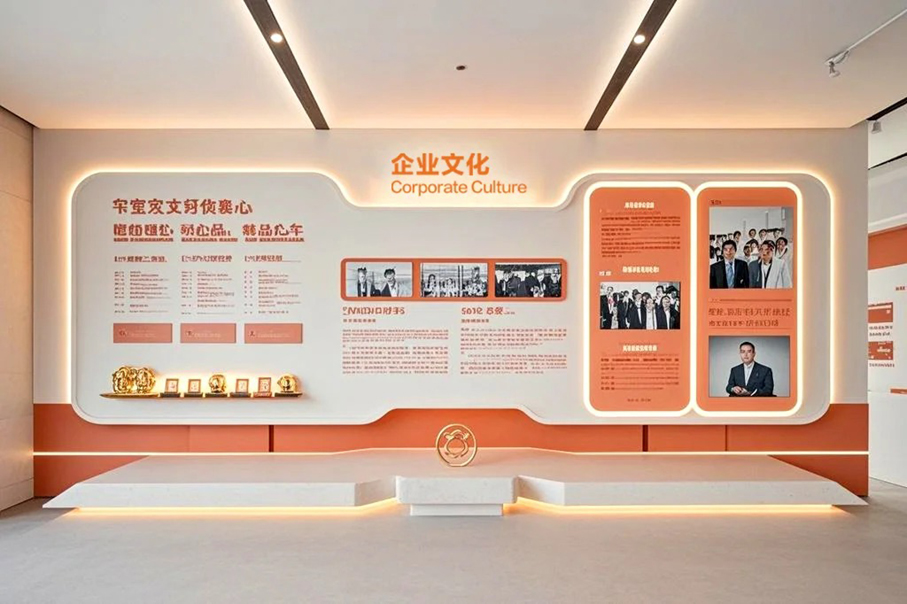 一眼沉醉！絕美單色橙文化墻，高級感拉滿！